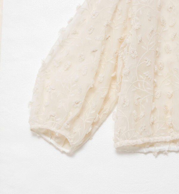 NOLLEY'S「ウォッシャブルチュール刺繍羽織ブラウス」|シャツ・ブラウス|