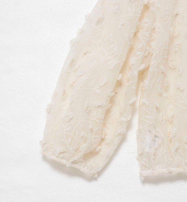 NOLLEY'S「ウォッシャブルチュール刺繍羽織ブラウス」|シャツ・ブラウス|