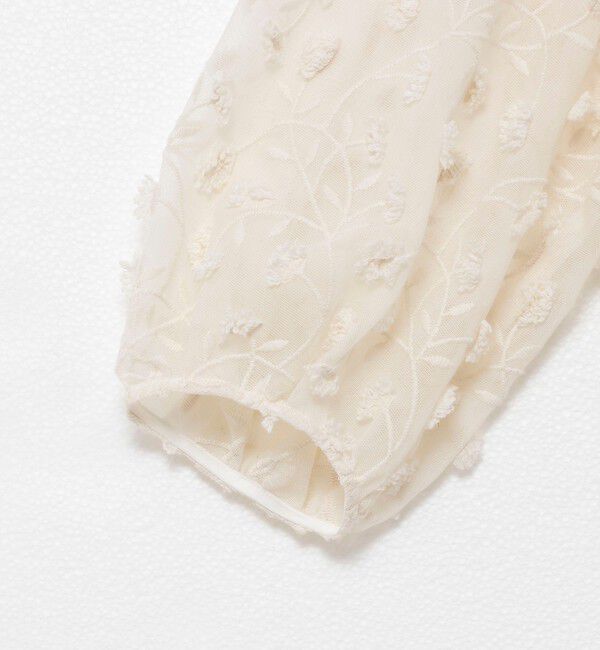 NOLLEY'S「ウォッシャブルチュール刺繍羽織ブラウス」|シャツ・ブラウス|