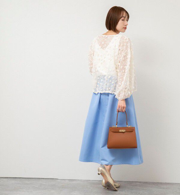 NOLLEY'S「ウォッシャブルチュール刺繍羽織ブラウス」|シャツ・ブラウス|