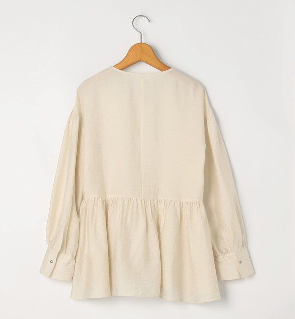 NOLLEY'S「シアーシルクペプラムブラウス」|シャツ・ブラウス|