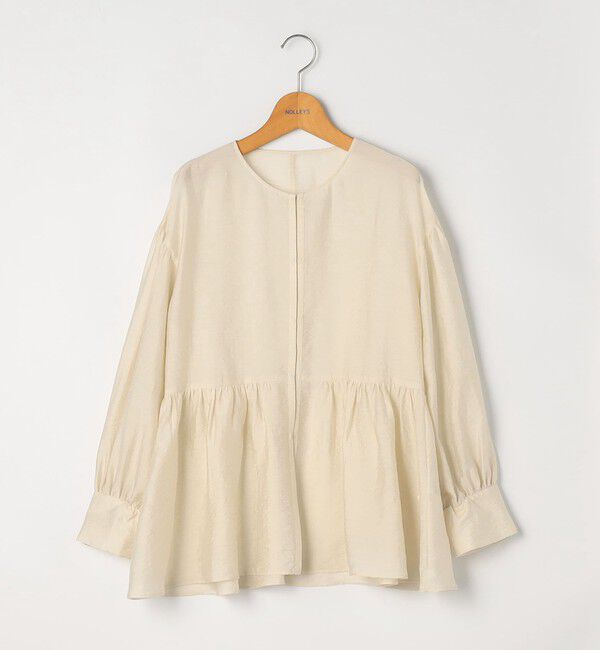 NOLLEY'S「シアーシルクペプラムブラウス」|シャツ・ブラウス|