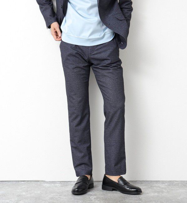 NOLLEY'S goodman「《ビジカジ/セットアップ対応》ドットサッカーストレッチパンツ 25SS」|チノ|