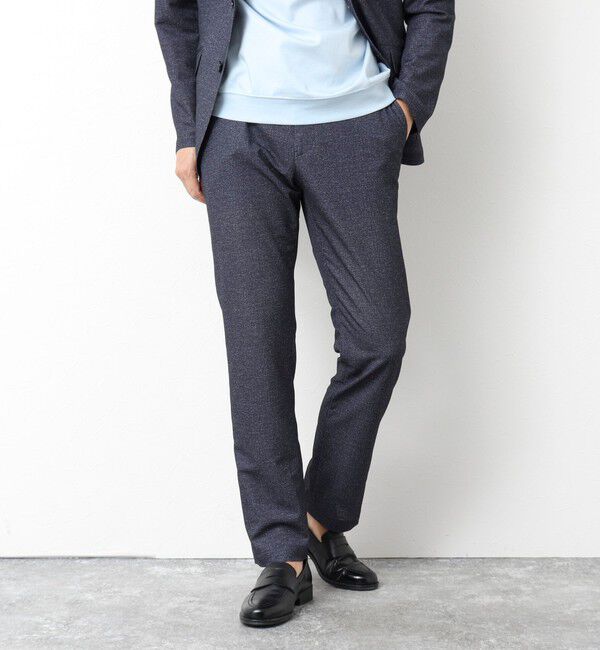 NOLLEY'S goodman「《ビジカジ/セットアップ対応》ドットサッカーストレッチパンツ 25SS」|チノ|