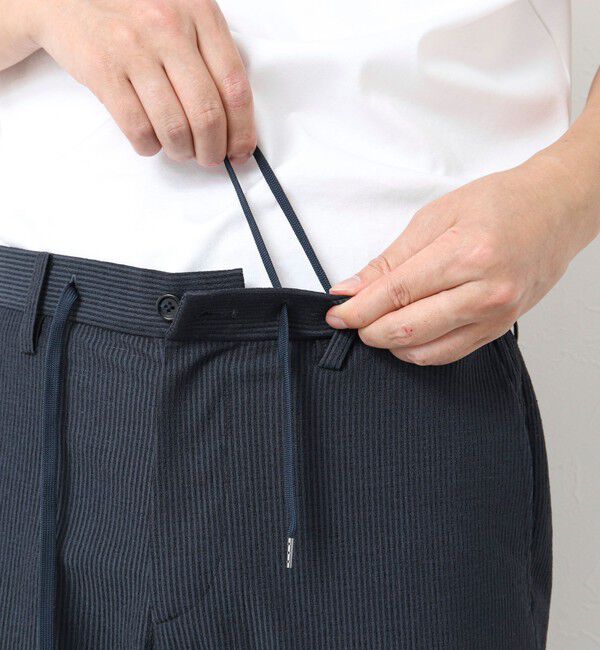 NOLLEY'S goodman「《ビジカジ/セットアップ対応》ドットサッカーストレッチパンツ 25SS」|チノ|