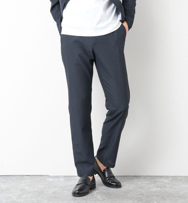 NOLLEY'S goodman「《ビジカジ/セットアップ対応》ドットサッカーストレッチパンツ 25SS」|チノ|