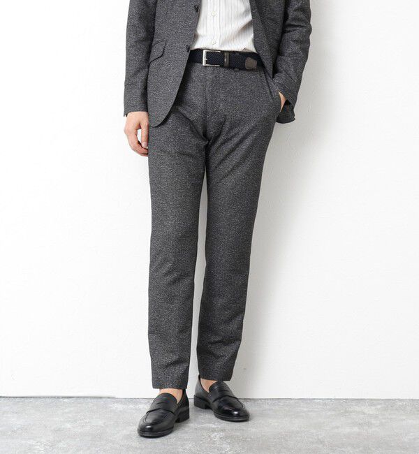 NOLLEY'S goodman「《ビジカジ/セットアップ対応》ドットサッカーストレッチパンツ 25SS」|チノ|