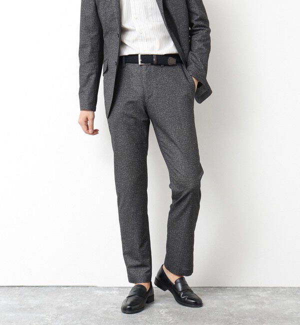 NOLLEY'S goodman「《ビジカジ/セットアップ対応》ドットサッカーストレッチパンツ 25SS」|チノ|