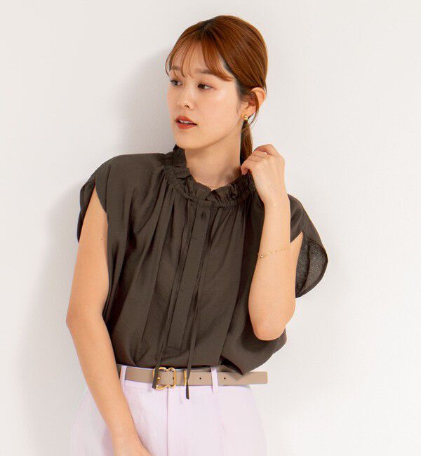NOLLEY'S「フリル衿ブラウス」|シャツ・ブラウス|