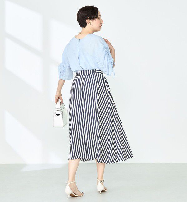 NOLLEY'S「ポコポコサッカー2WAYブラウス」|シャツ・ブラウス|