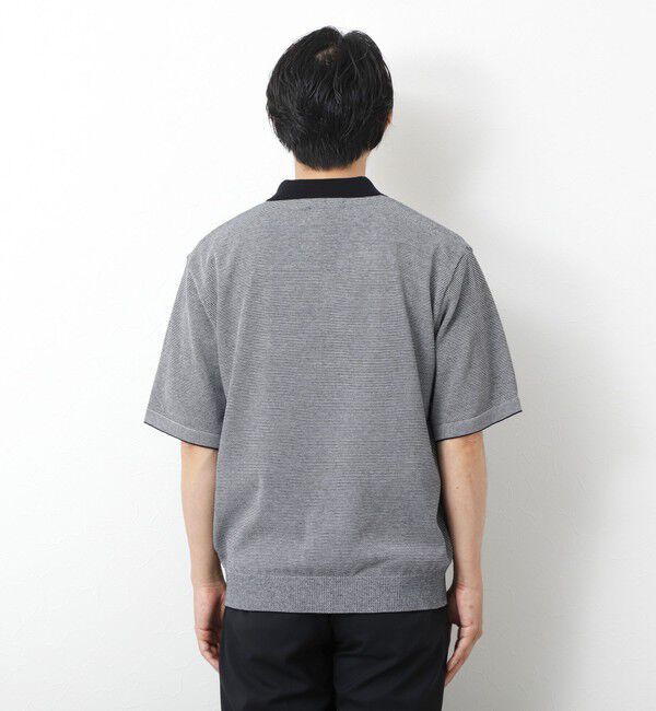 NOLLEY'S goodman「【SIX FUNCTIONS】ウォッシャブル コースボーダーニットシャツ 25SS」|ニット・セーター|