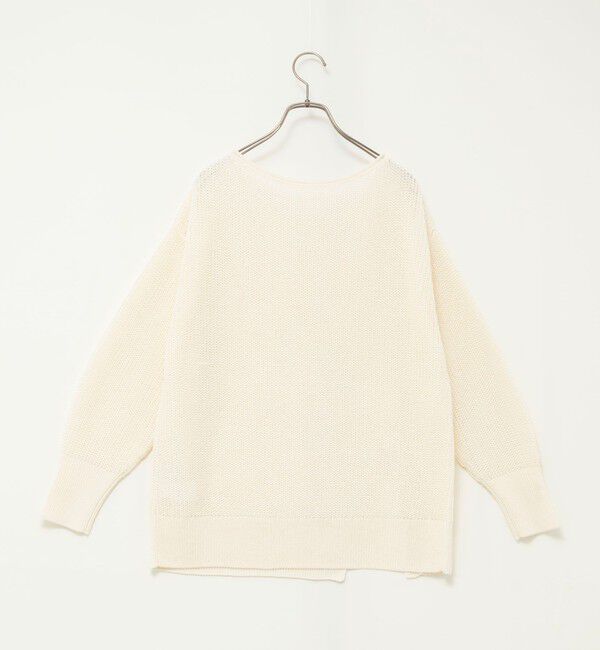 NOLLEY'S sophi「《手洗い可能》片畦前スリットプルオーバー」|ニット・セーター|