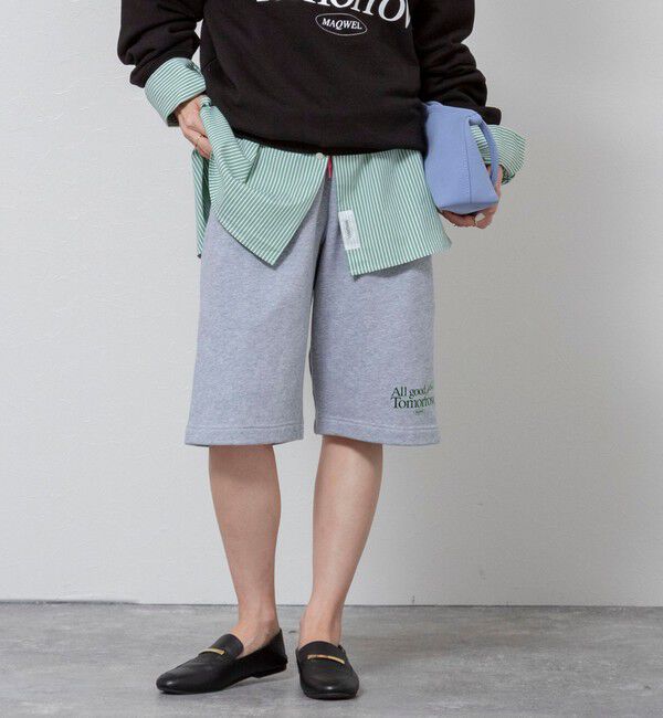 MAQWEL「【MAQWEL/マクウェル】《セットアップ対応》ウォッシャブルAgfT HALF-PANTS」|その他|ミディアムグレー