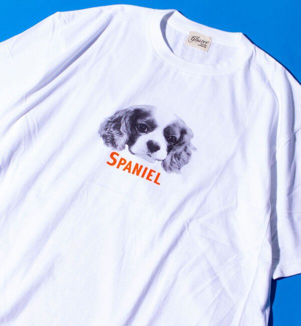 GLOSTER「【新柄追加】【GLOSTER/グロスター】DOG&CAT 犬猫プリントTシャツ」|Tシャツ・カットソー|ホワイト系その他2