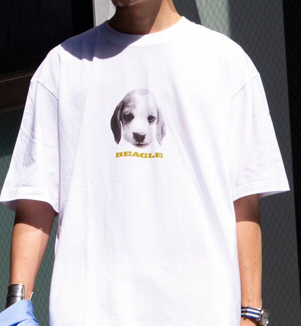 GLOSTER「【新柄追加】【GLOSTER/グロスター】DOG&CAT 犬猫プリントTシャツ」|Tシャツ・カットソー|その他