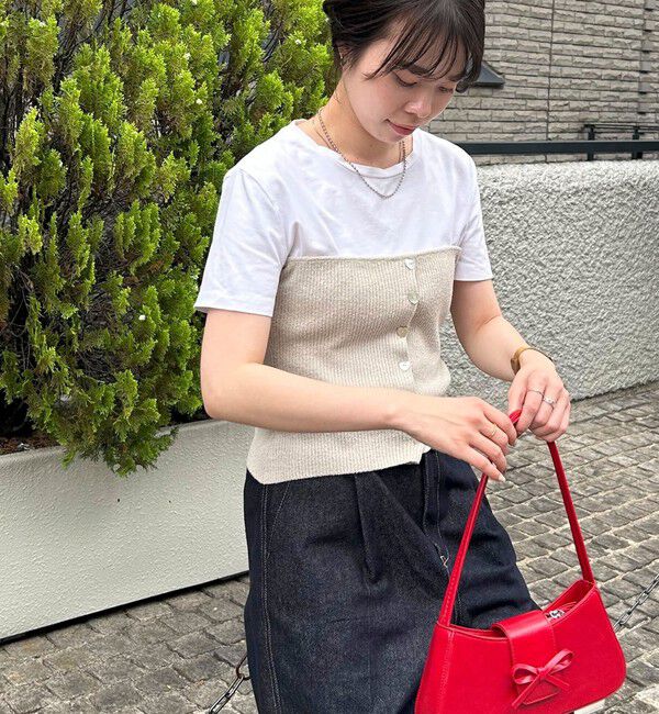 fredy emue「ハート釦ニットビスチェ」|ニット・セーター|