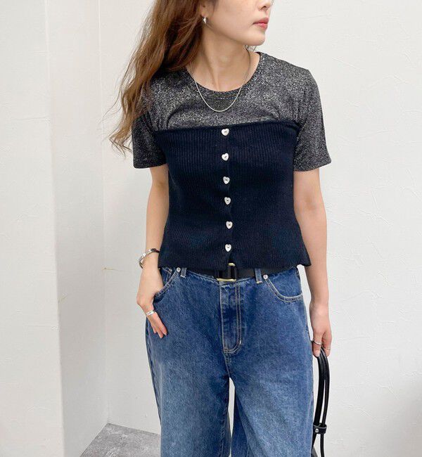 fredy emue「ハート釦ニットビスチェ」|ニット・セーター|