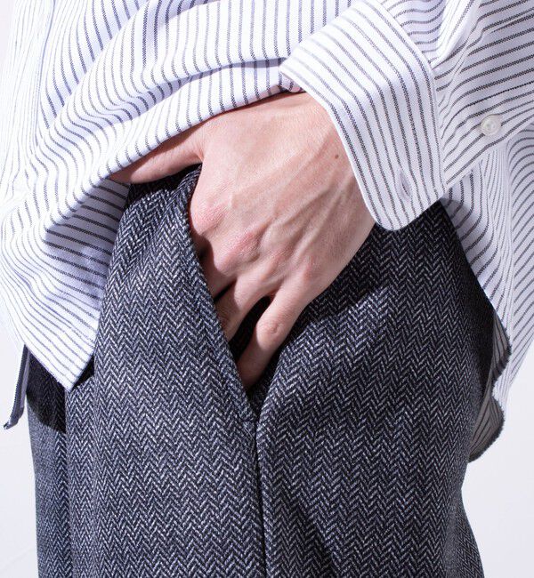 GLOSTER「【GLOSTER/グロスター】カチオンフリースボンディング イージーパンツ」|チノ|