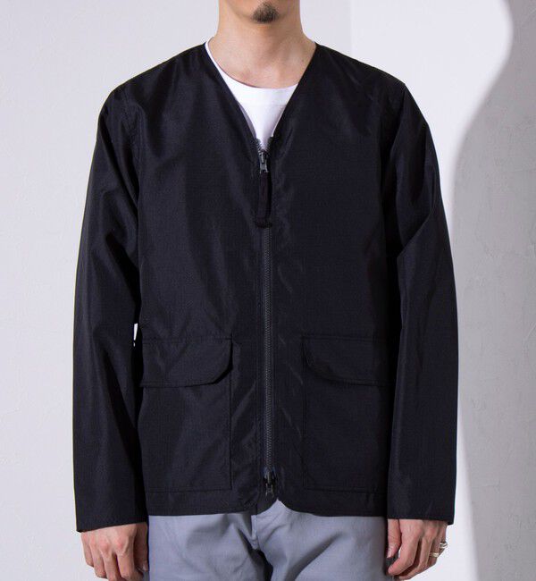GLOSTER「【TAION/タイオン】ミリタリー Ripstop  リバーシブル Vネック Zip カーディガン」|ブルゾン・スタジャン|