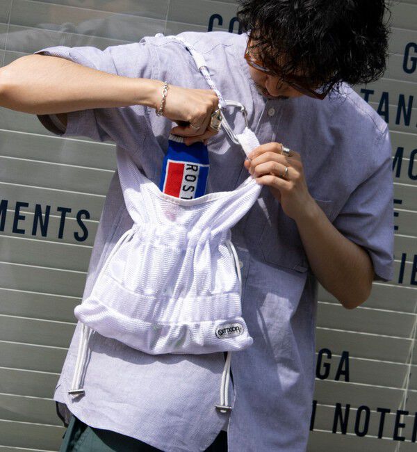 GLOSTER「【OUTDOOR PRODUCTS】メッシュギャザーショッパーバッグ」|ショルダー・メッセンジャー|