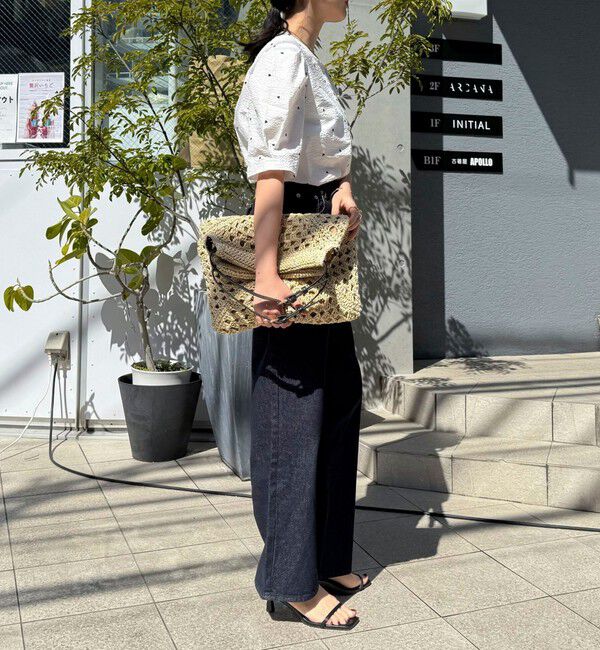 fredy emue「【WEB限定カラーあり】コットンリップルハート刺繍ブラウス」|シャツ・ブラウス|