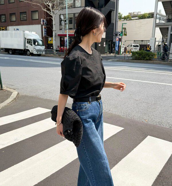 fredy emue「【WEB限定カラーあり】コットンリップルハート刺繍ブラウス」|シャツ・ブラウス|