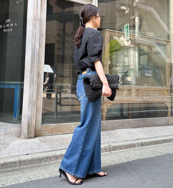 fredy emue「【WEB限定カラーあり】コットンリップルハート刺繍ブラウス」|シャツ・ブラウス|