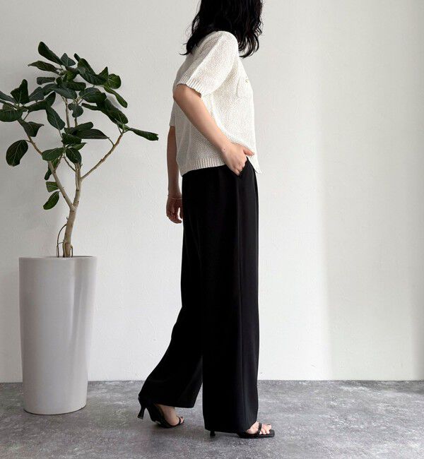 fredy emue「テープヤーン半袖ニットジャケット」|カーディガン|