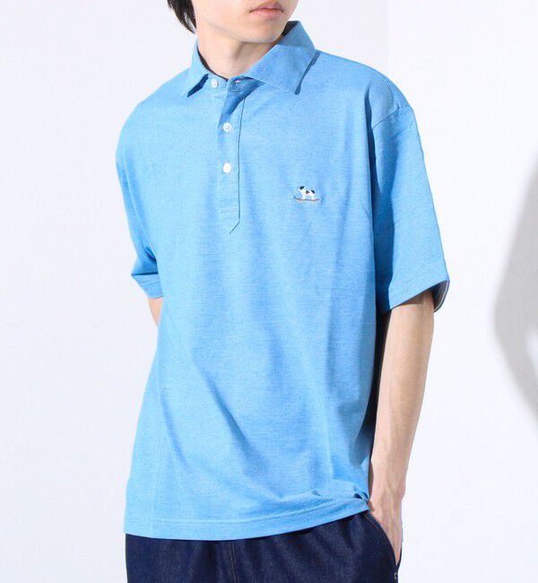 GLOSTER「【GLOSTER/グロスター】フレンチブルドッグ刺繍 DADDYポロシャツ」|ポロシャツ|
