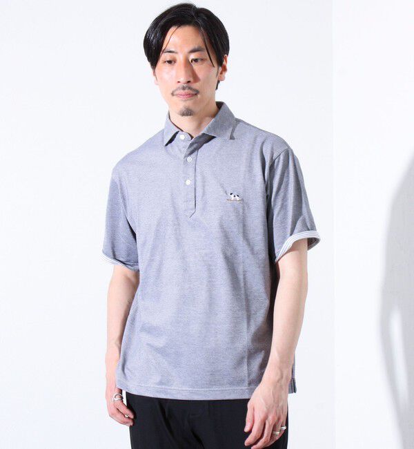 GLOSTER「【GLOSTER/グロスター】フレンチブルドッグ刺繍 DADDYポロシャツ」|ポロシャツ|