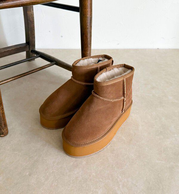 fredy emue「【EMU Australia】マイクロウール厚底ムートンブーツ」|ショートブーツ|