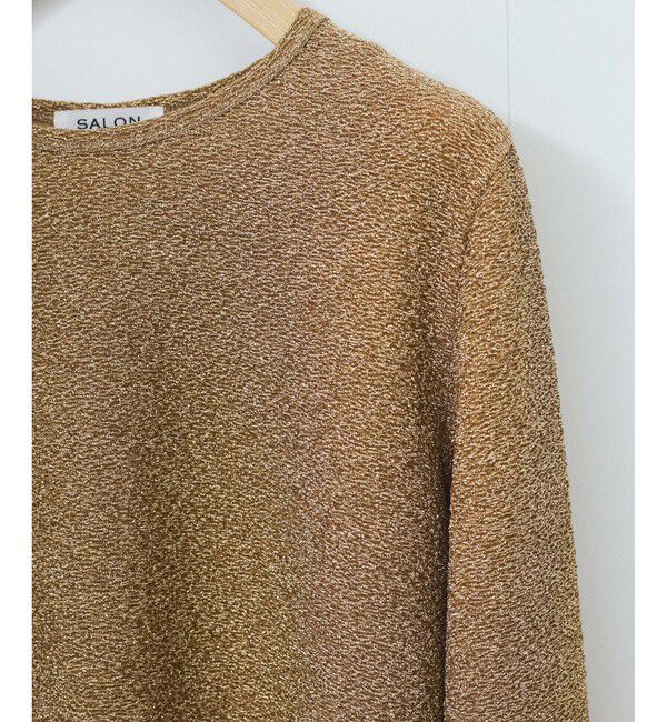 SALON adam et rope'「シャイニージャカードクロップドプルオーバー」|Tシャツ・カットソー|