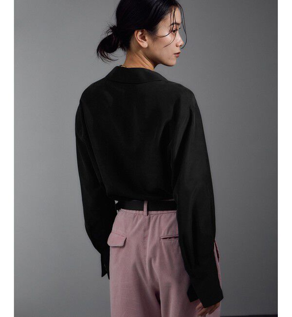 SALON adam et rope'「[25AW]GENTLE SILK オープンカラーシャツ / セットアップ対応・洗える」|シャツ・ブラウス|