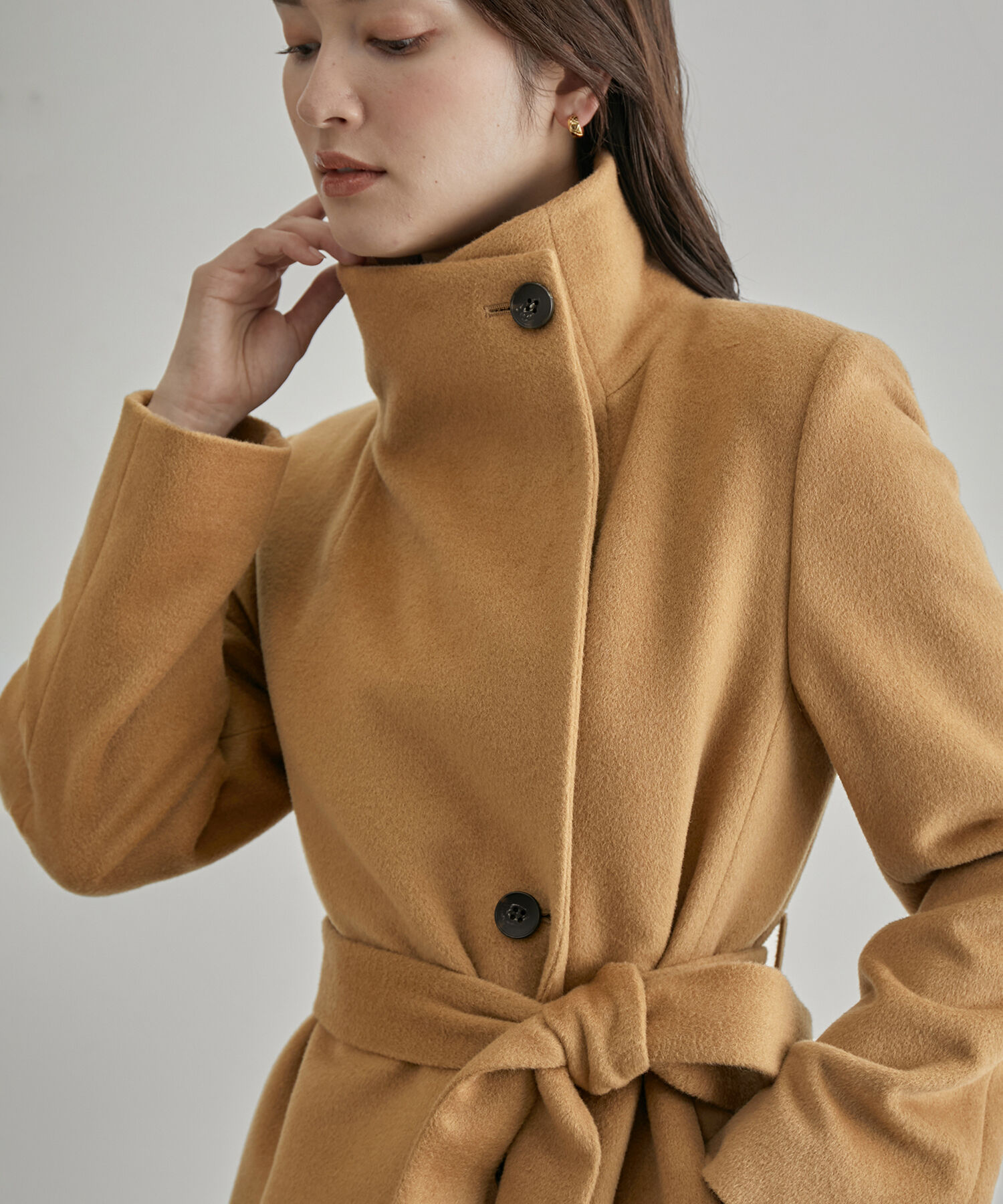 ROPE「2WAYプレミアムカシミヤロングコート」|チェスターコート|