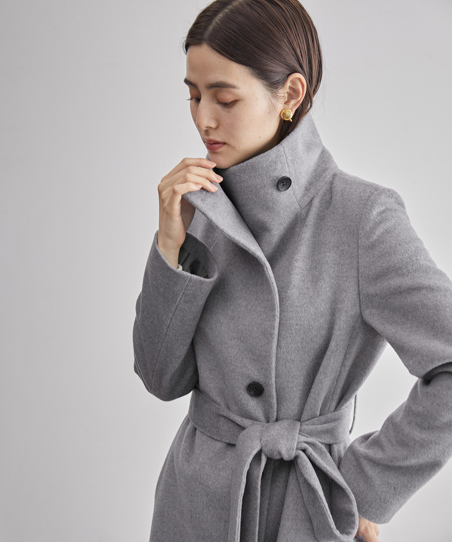 ROPE「2WAYプレミアムカシミヤロングコート」|チェスターコート|