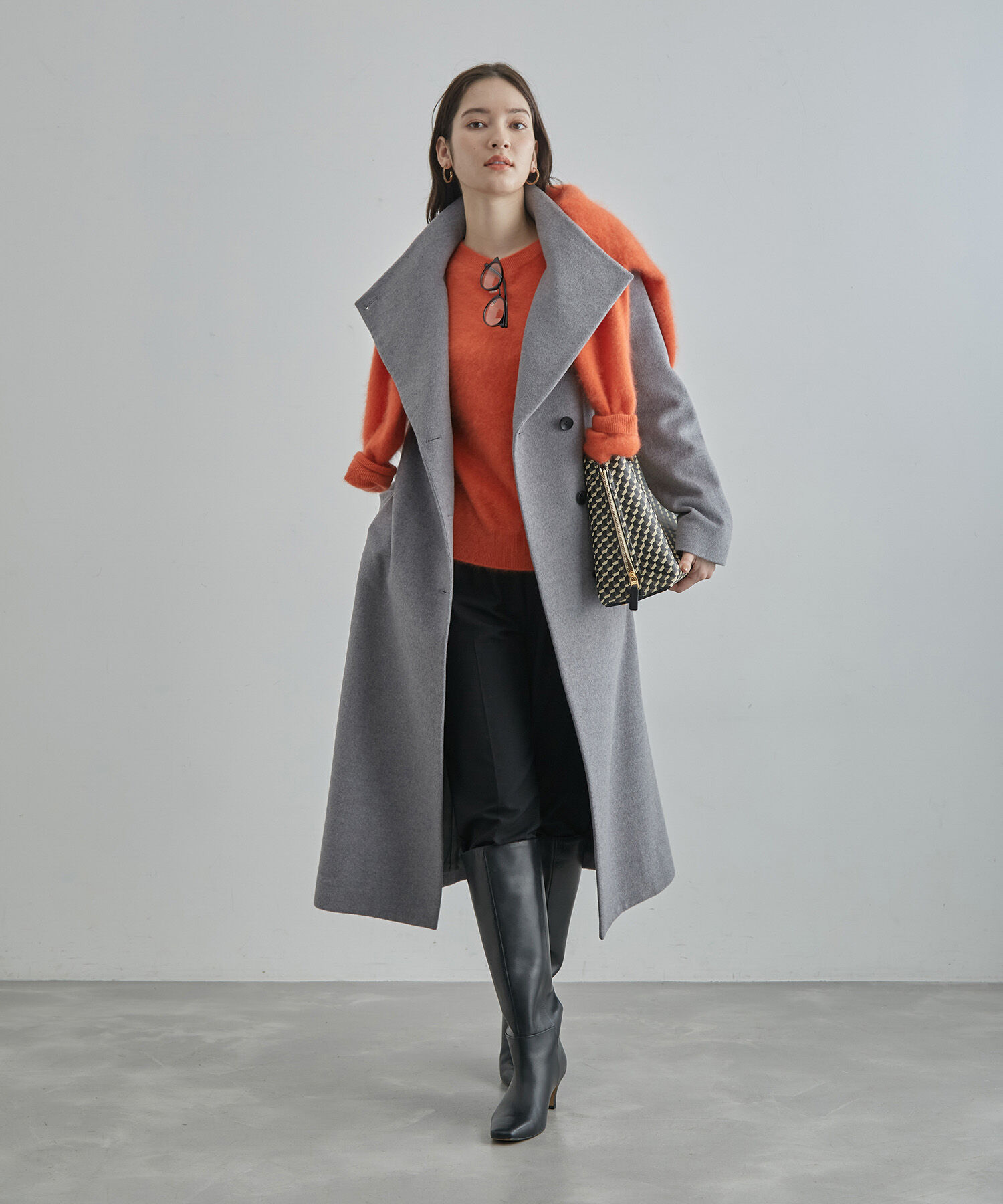 ROPE「2WAYプレミアムカシミヤロングコート」|チェスターコート|