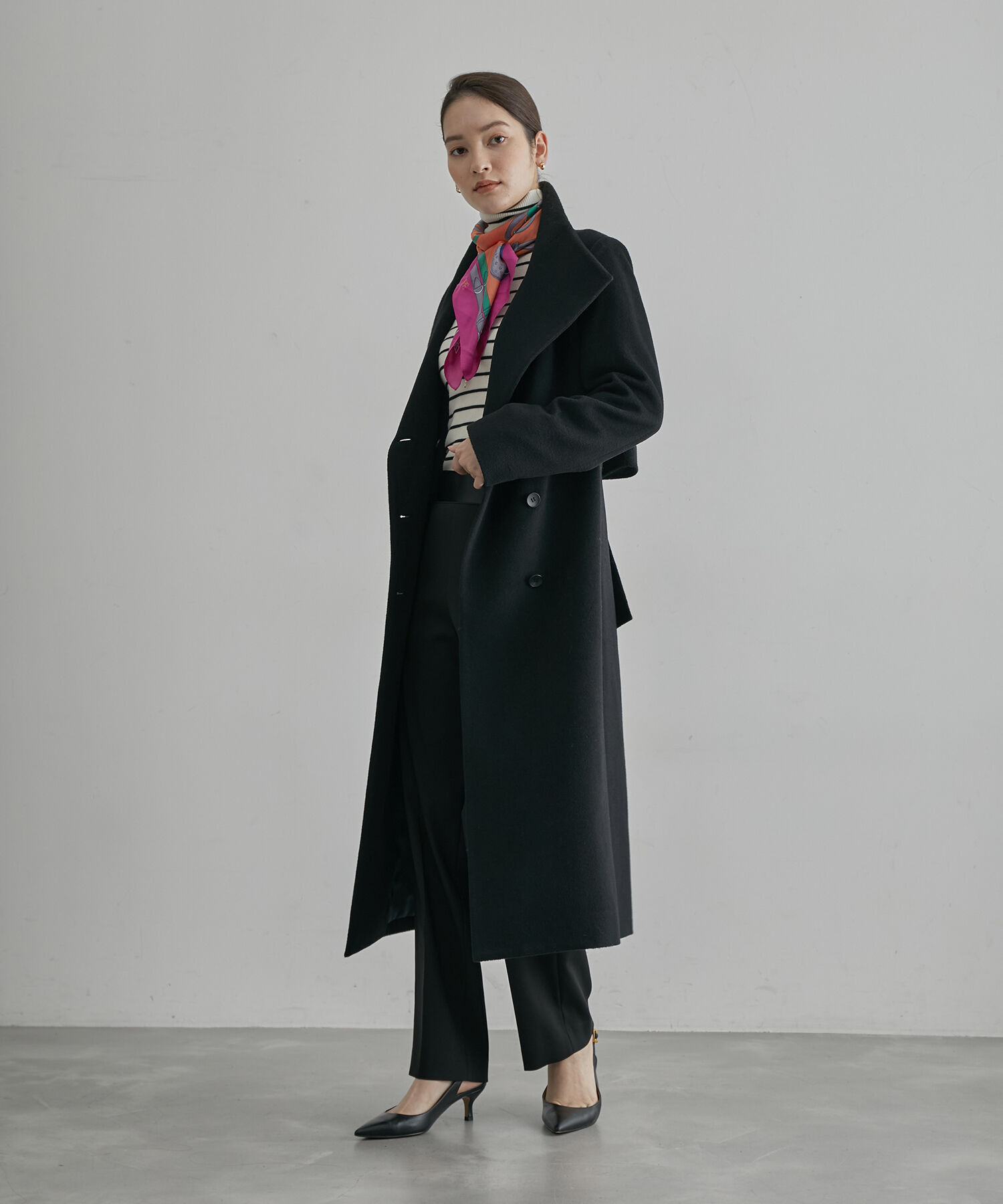 ROPE「2WAYプレミアムカシミヤロングコート」|チェスターコート|