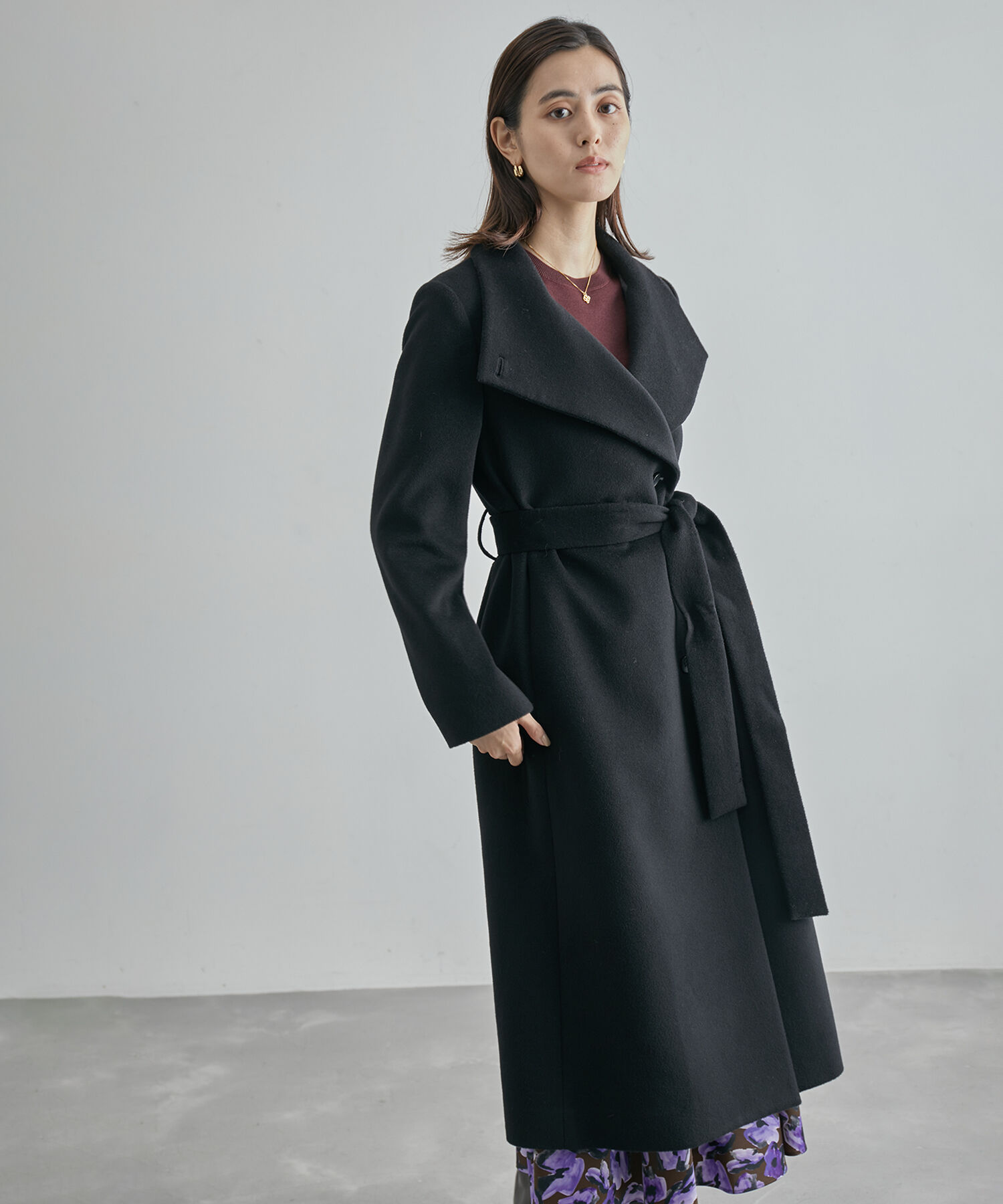 ROPE「2WAYプレミアムカシミヤロングコート」|チェスターコート|