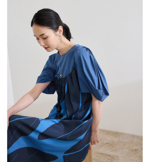 ROPE「【洗える】クリア天竺ボリュームスリーブプルオーバー【お仕事・通勤対応】」|Tシャツ・カットソー|