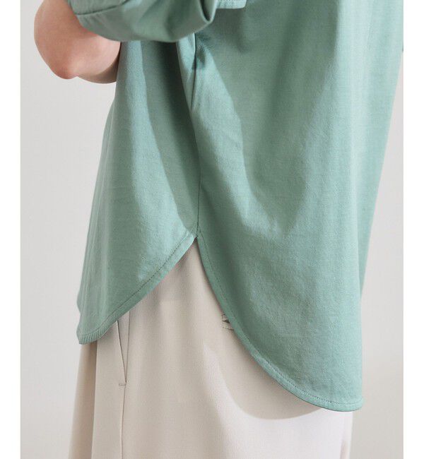 ROPE「【洗える】クリア天竺ボリュームスリーブプルオーバー【お仕事・通勤対応】」|Tシャツ・カットソー|