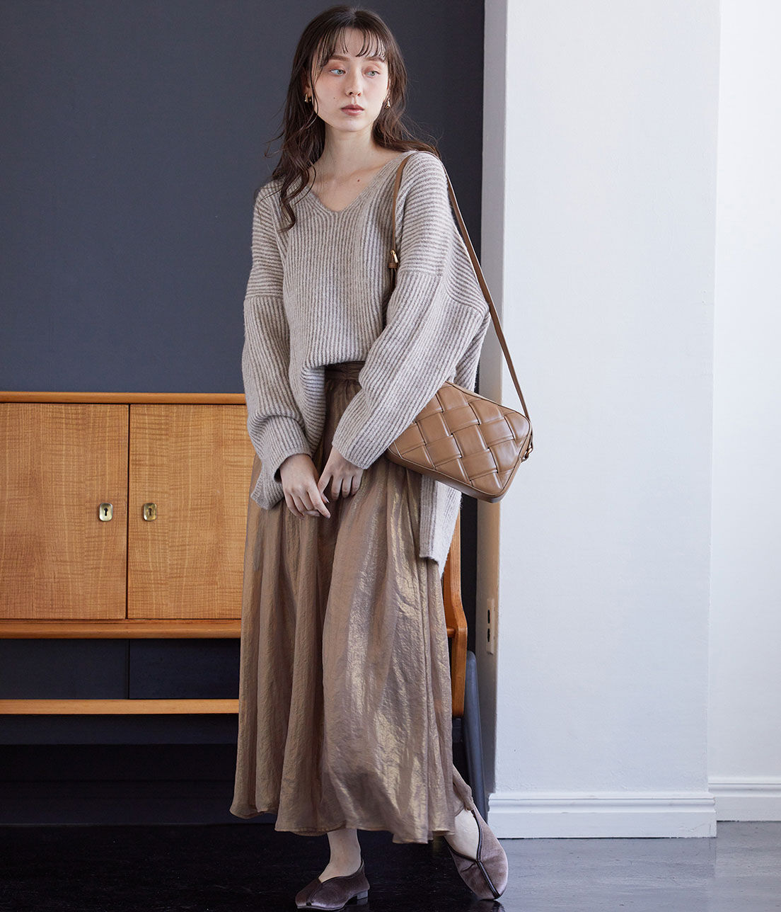 Juze「【抗菌・保湿】チャイナシューズ」|バレエシューズ|