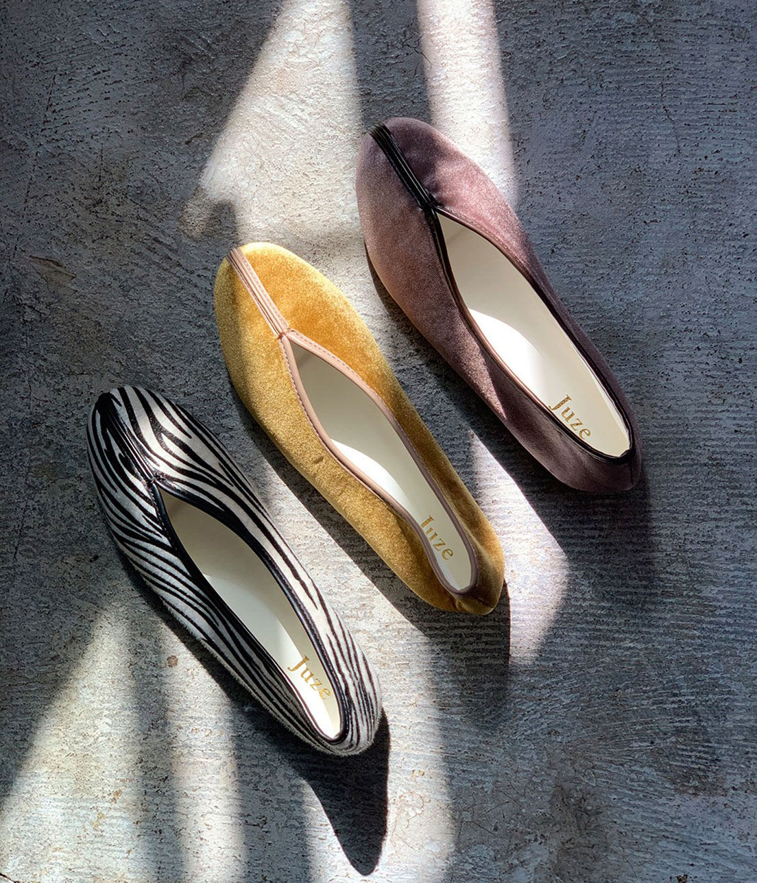 Juze「【抗菌・保湿】チャイナシューズ」|バレエシューズ|