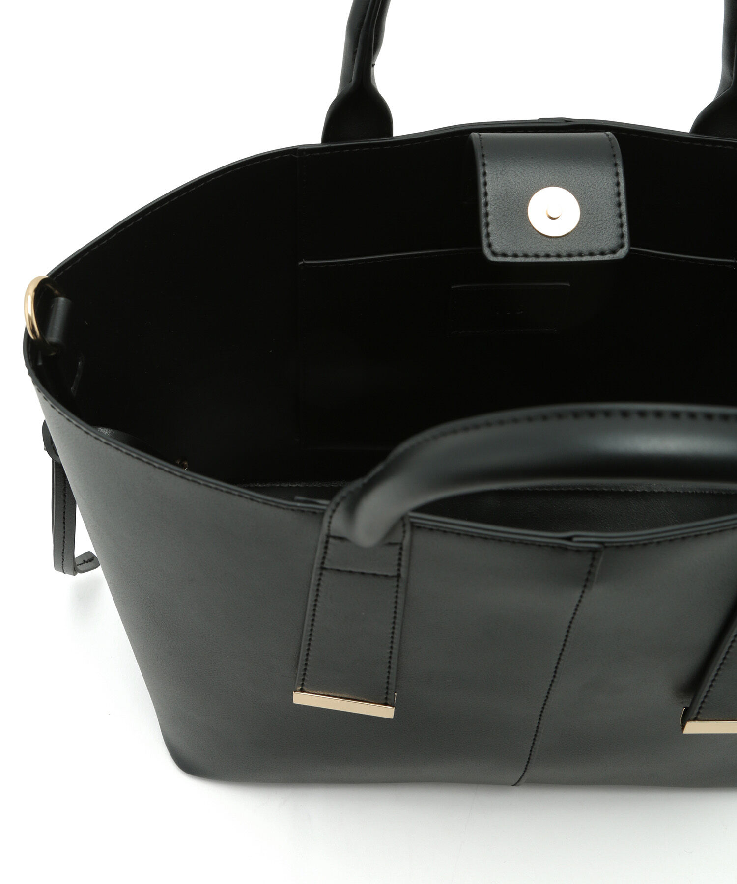 VIS「【A4対応】【3WAY】ゴールド金具付きノットトートバッグ」|トートバッグ|