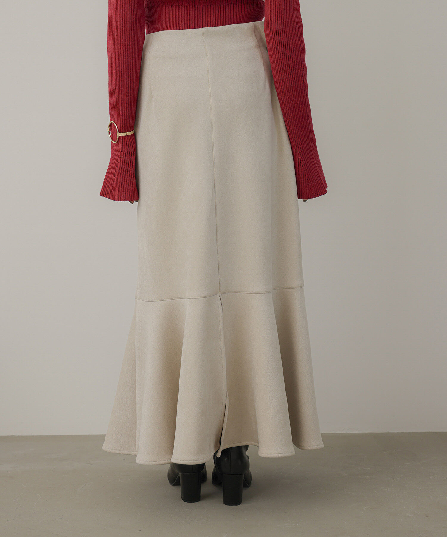 VIS「【洗える】エコスエードマーメイドロングスカート」|スカート|