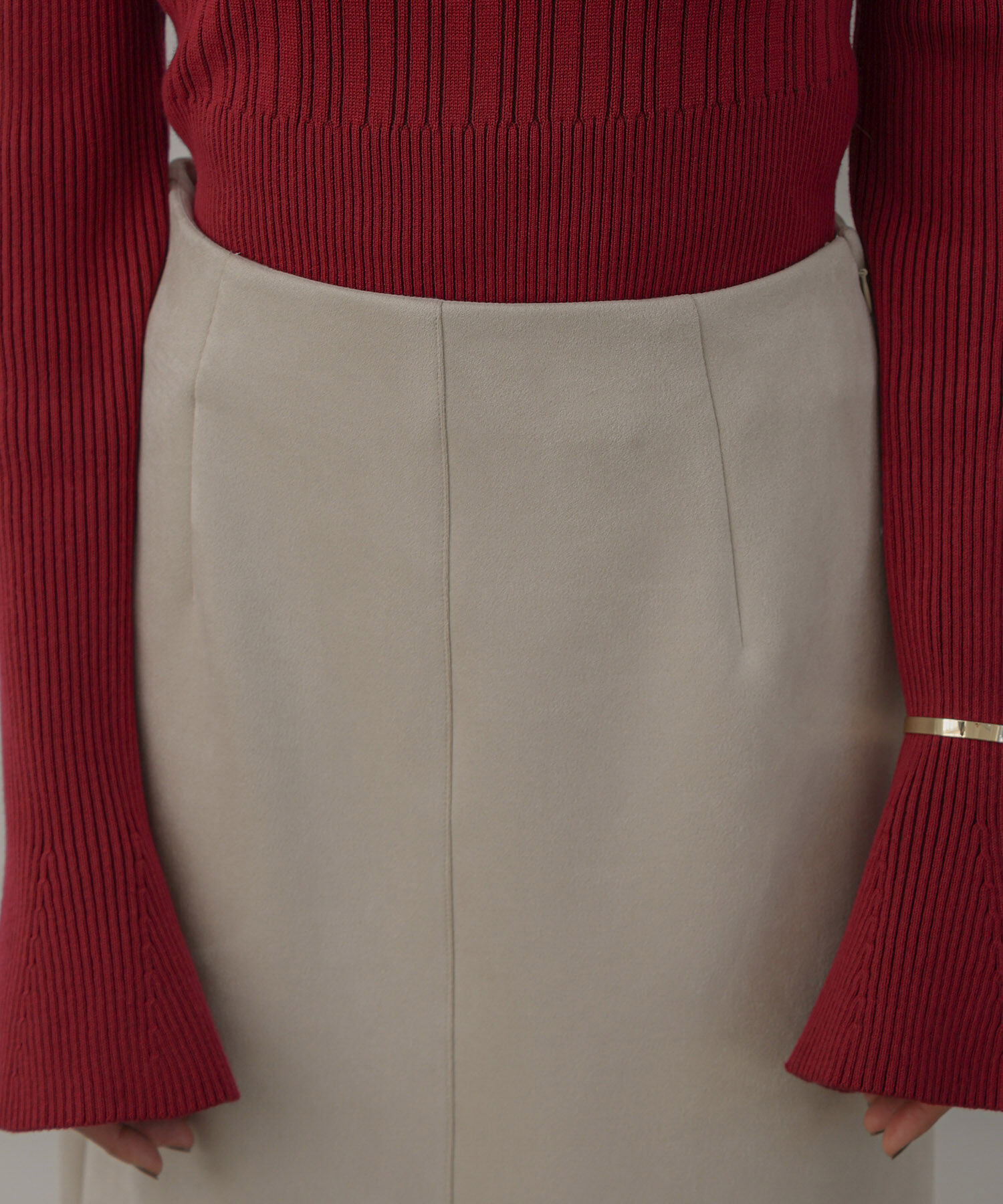 VIS「【洗える】エコスエードマーメイドロングスカート」|スカート|