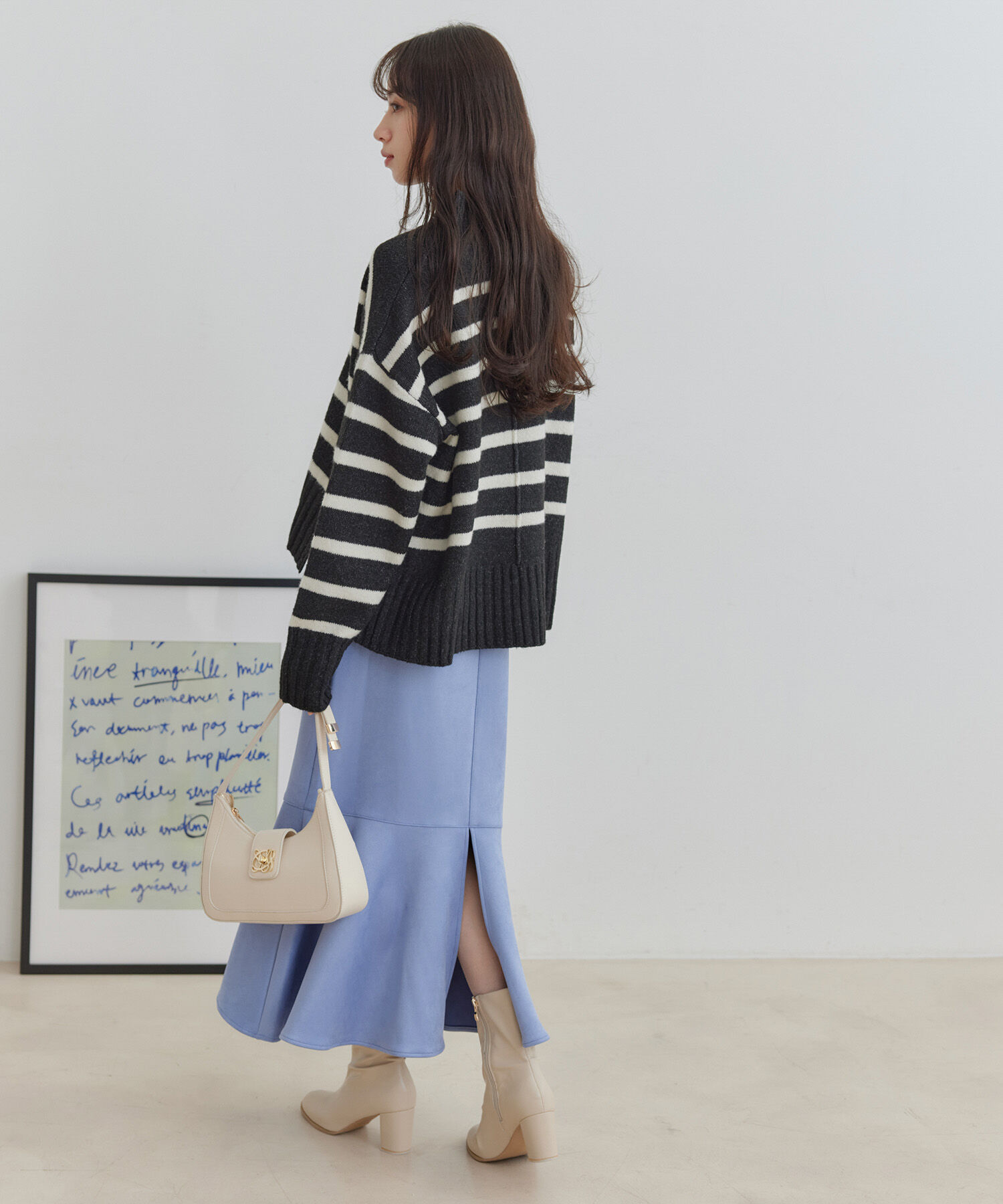 VIS「【洗える】エコスエードマーメイドロングスカート」|スカート|