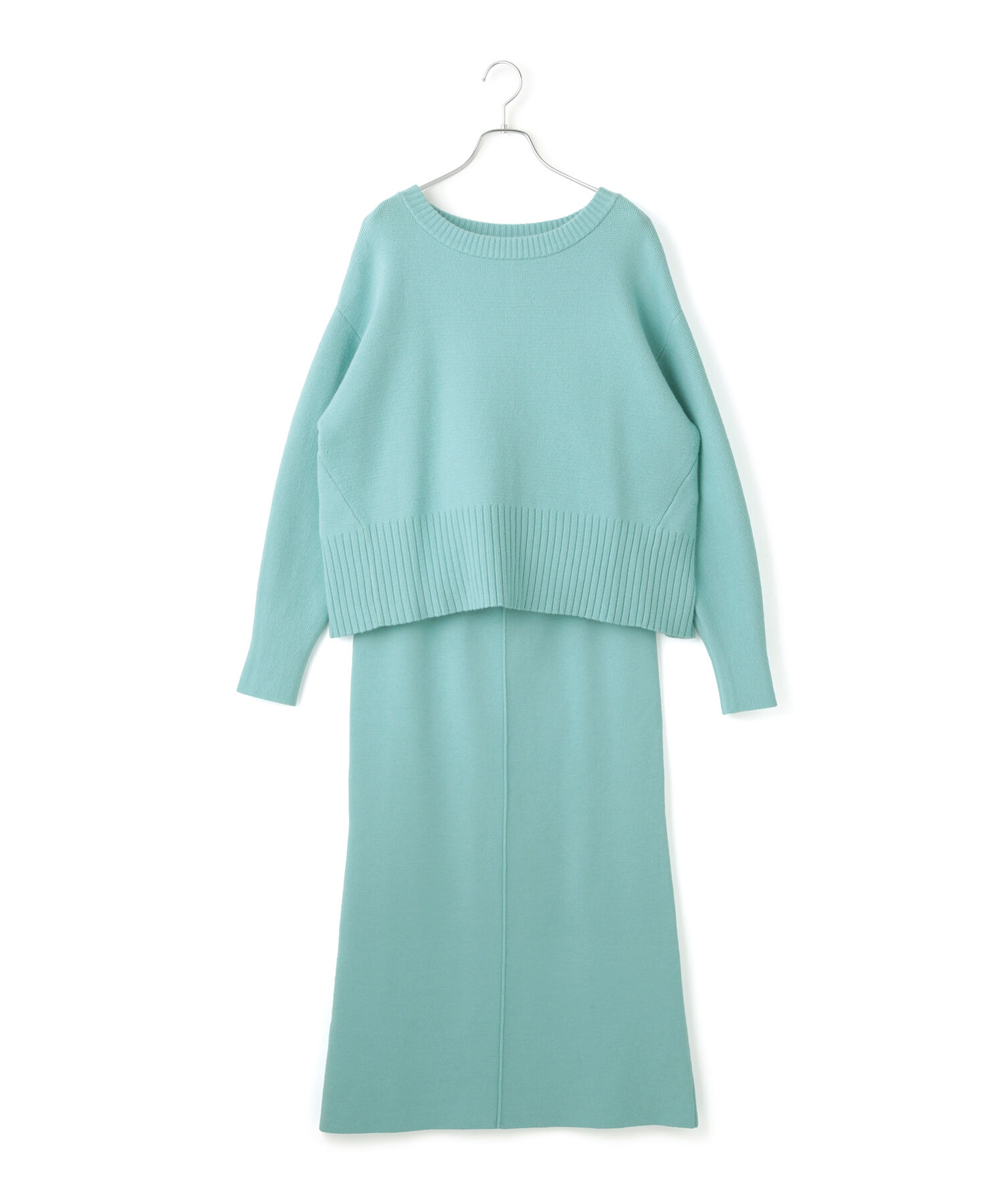 VIS「【セットアップ対応】もちっとニットミラノリブプルオーバー」|ニット・セーター|