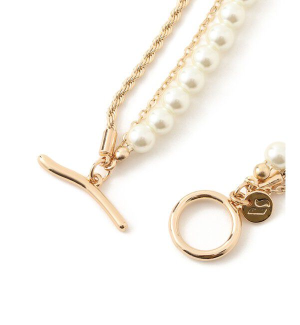 VIS「ガラスパール3連ネックレス」|ネックレス|