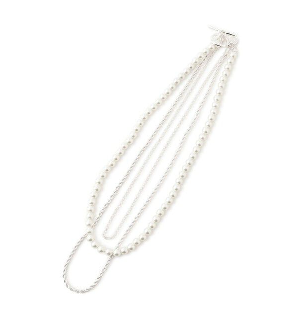 VIS「ガラスパール3連ネックレス」|ネックレス|