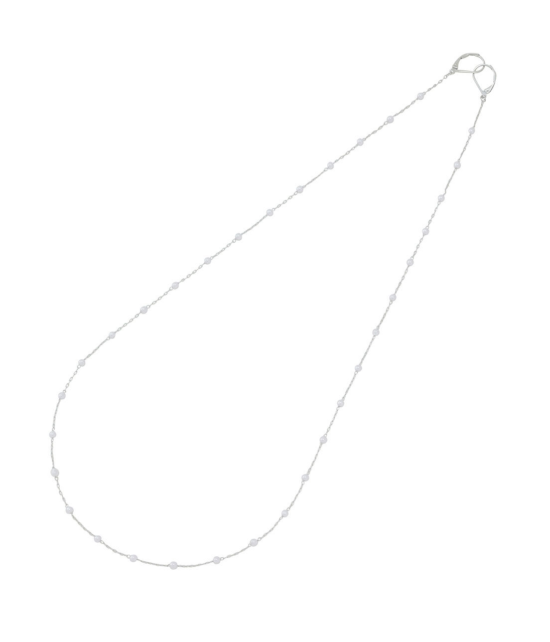 ROPE PICNIC PASSAGE「パールラインネックレス＆マスクチェーン」|ネックレス|シルバー(93)